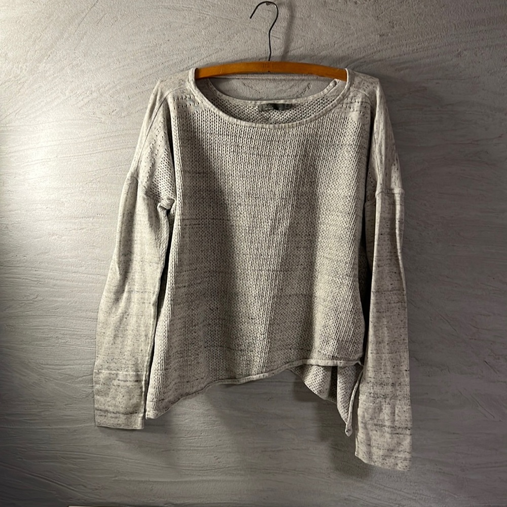 Prana Rosabella Sweater in White Heather XL